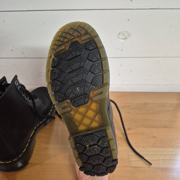 DR. Martens unisex adult leather boots Woman's size 6 Men's size 5 - Picture 2 of 6